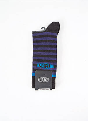 Chaussettes noir DELAHAYE pour homme