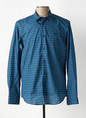 Chemise manches longues bleu DELAHAYE pour homme seconde vue