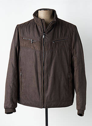 Blouson marron DELAHAYE pour homme