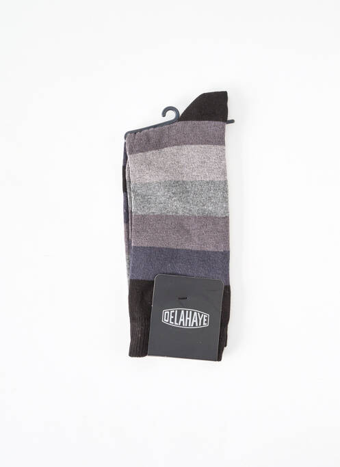 Chaussettes gris DELAHAYE pour homme