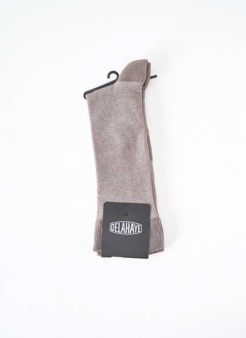 Chaussettes gris DELAHAYE pour homme