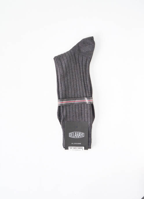 Chaussettes anthracite DELAHAYE pour homme