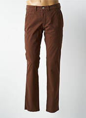 Pantalon chino marron fonce DELAHAYE pour homme seconde vue