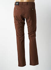 Pantalon chino marron fonce DELAHAYE pour homme seconde vue