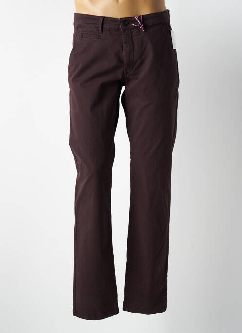 Pantalon chino rouge DELAHAYE pour homme