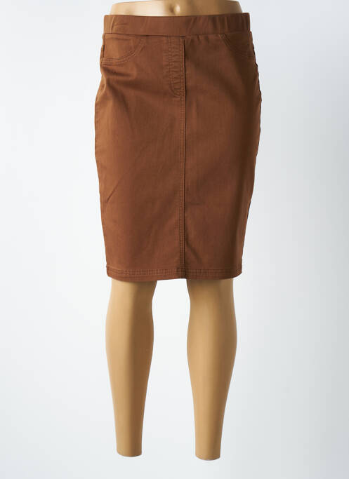 Jupe mi-longue marron clair CONCEPT K pour femme