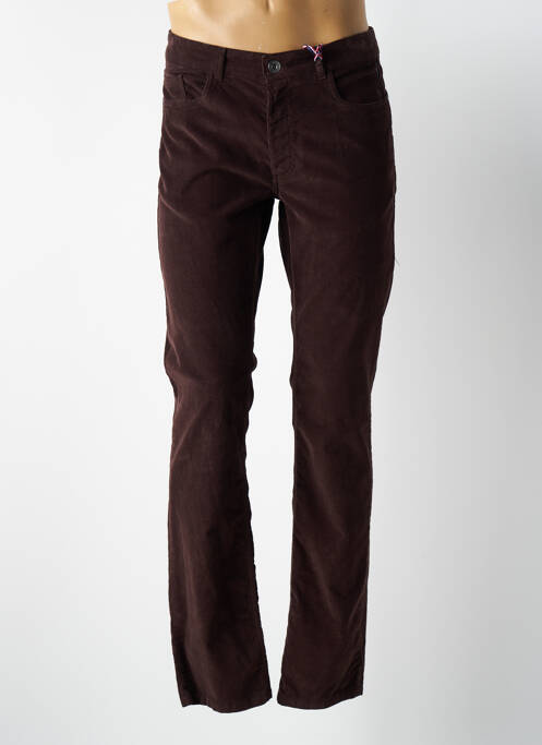 Pantalon slim rouge DELAHAYE pour homme