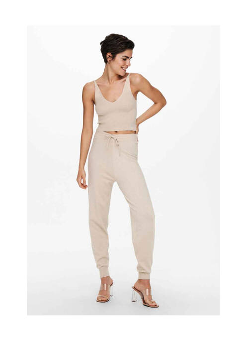 Jogging beige ONLY pour femme
