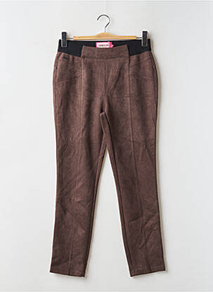 Pantalon slim marron STREET ONE pour femme