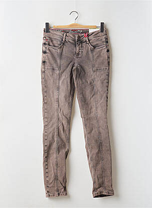 Jeans coupe slim marron STREET ONE femme