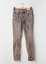 Jeans coupe slim marron STREET ONE femme