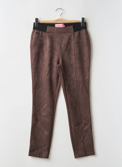 Pantalon slim marron STREET ONE pour femme