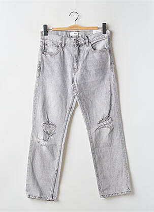 Jeans coupe droite gris MANGO femme