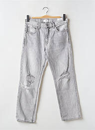 Jeans coupe droite gris MANGO femme