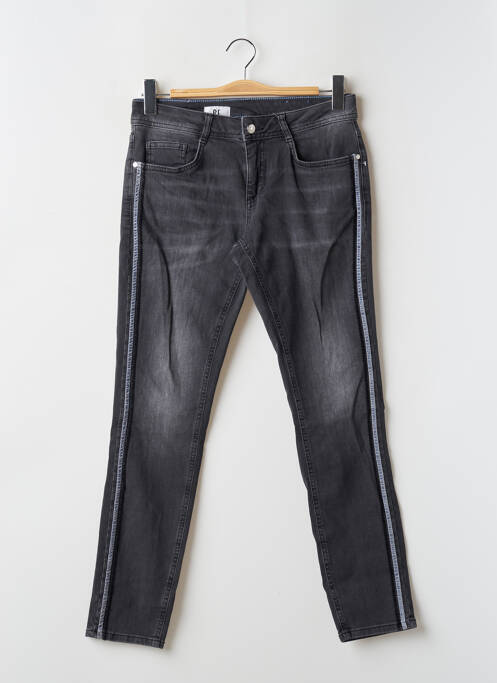 Jeans coupe slim noir STREET ONE pour femme