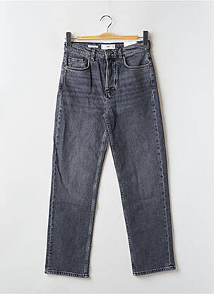 Jeans coupe droite noir MANGO femme