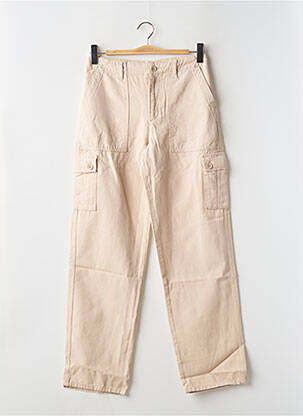 Pantalon cargo beige SUBDUED femme
