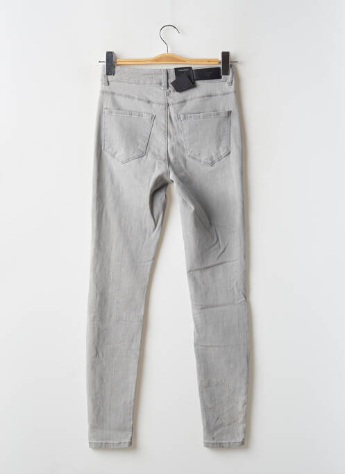 Jeans coupe slim gris VERO MODA pour femme