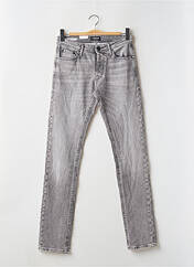 Jeans coupe slim gris JACK & JONES pour homme seconde vue