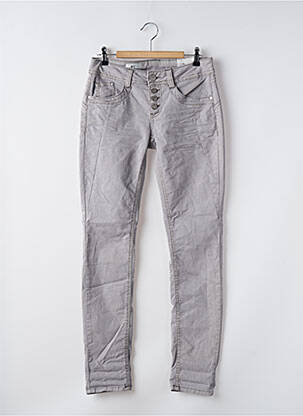 Jeans coupe slim gris STREET ONE femme