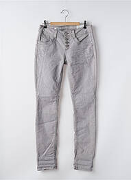 Jeans coupe slim gris STREET ONE femme