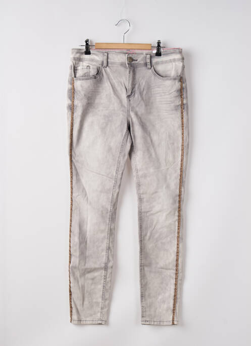 Jeans coupe slim gris STREET ONE pour femme
