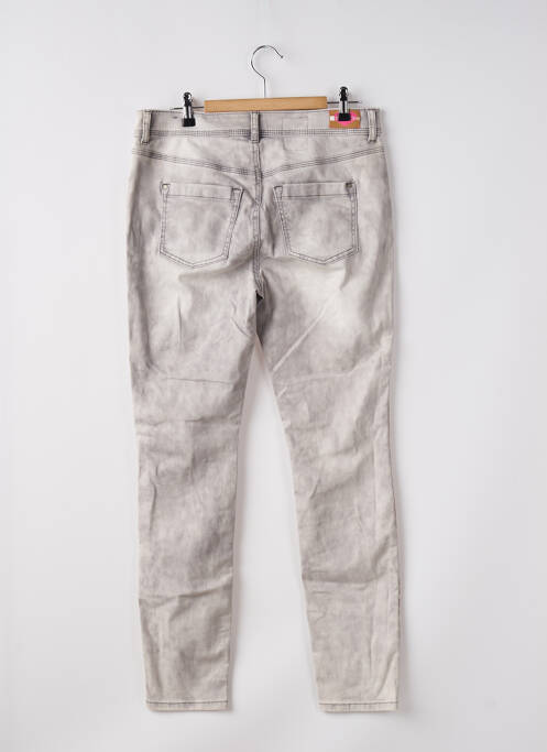 Jeans coupe slim gris STREET ONE pour femme