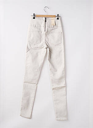 Pantalon slim gris PIECES femme