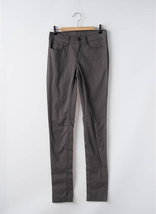 Pantalon slim gris PIECES pour femme