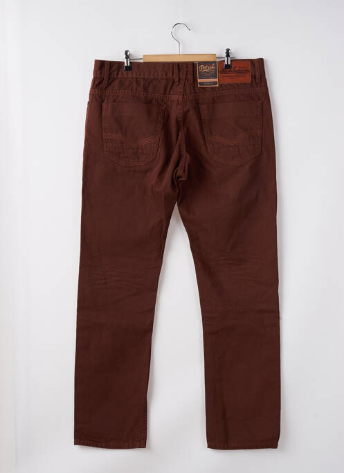 Jeans coupe droite marron PETROL INDUSTRIES pour homme