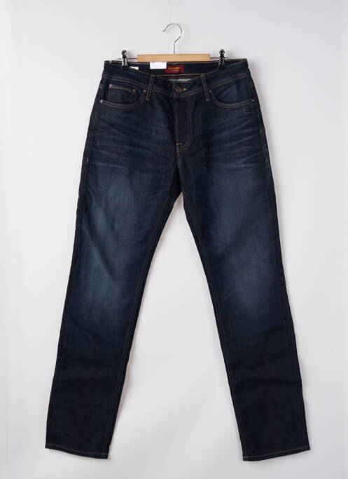 Jeans coupe droite bleu JACK & JONES pour homme