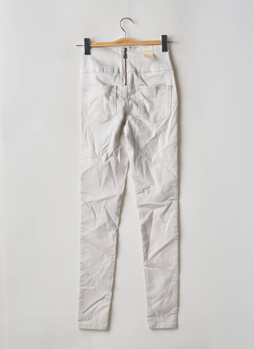 Pantalon slim beige PIECES pour femme