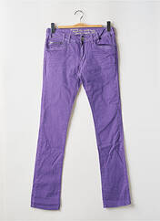 Pantalon slim violet BROADWAY pour femme seconde vue