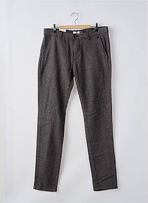 Pantalon chino gris SELECTED pour homme