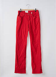 Jeans coupe droite rouge MAC femme