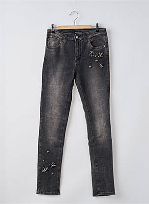 Jeans skinny gris ASTRID BLACK LABEL femme