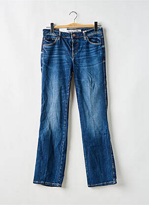 Jeans coupe droite bleu GUESS femme