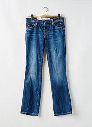 Jeans coupe droite bleu GUESS femme