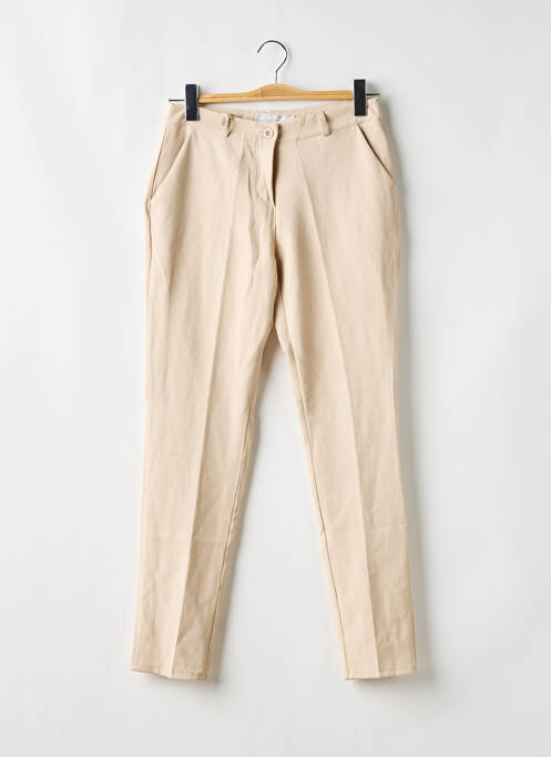 Pantalon slim beige BELLITA pour femme