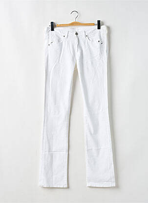 Jeans coupe droite blanc PEPE femme