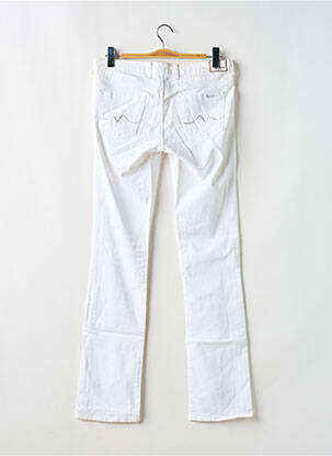Jeans coupe droite blanc PEPE femme