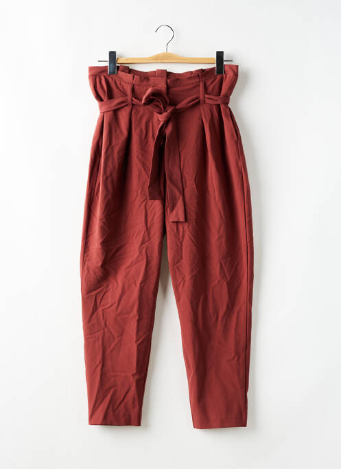 Pantalon droit marron ONLY pour femme