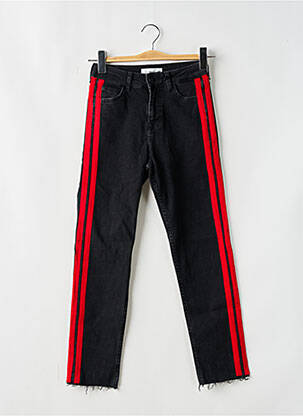 Jeans coupe droite noir MANGO femme