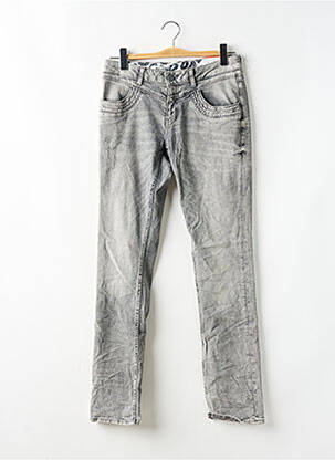 Jeans coupe slim gris STREET ONE femme