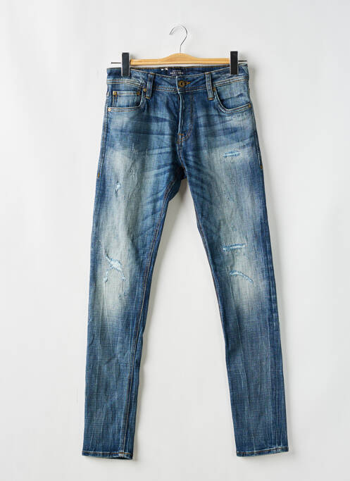 Jeans coupe slim bleu JACK & JONES pour homme