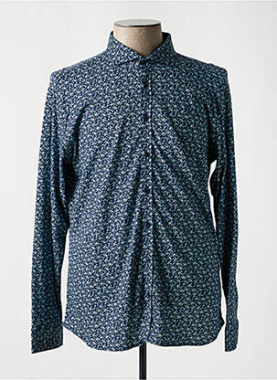 Chemise manches longues bleu DESOTO pour homme