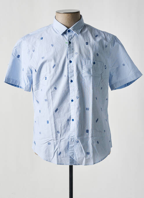 Chemise manches courtes bleu HUGO BOSS pour homme