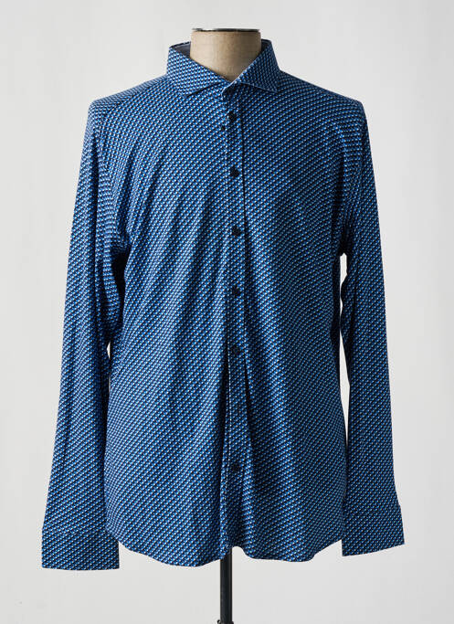 Chemise manches longues bleu DESOTO pour homme