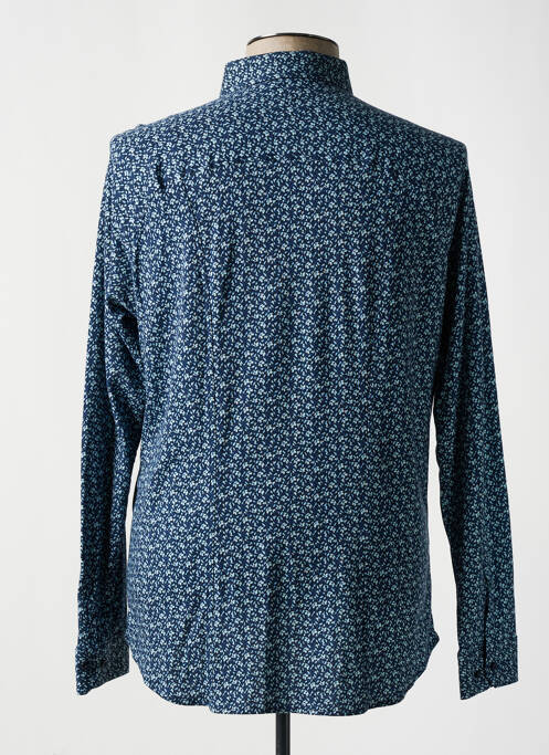 Chemise manches longues bleu DESOTO pour homme