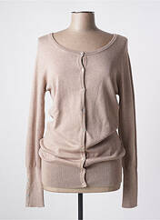 Gilet manches longues beige LC COUTURE pour femme seconde vue